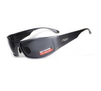 Очки защитные открытые Global Vision BAD-ASS-1 GunMetal (gray) серые в тёмной металлической оправе