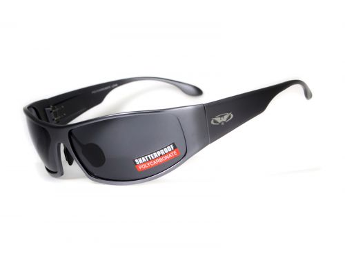 Окуляри захисні Global Vision BAD-ASS-1 GunMetal (gray) сірі в темній металевій оправі Окуляри захисні Global Vision BAD-ASS-1 GunMetal (gray) сірі в темній металевій оправі