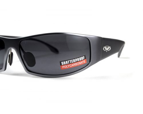 Окуляри захисні Global Vision BAD-ASS-1 GunMetal (gray) сірі в темній металевій оправі Окуляри захисні Global Vision BAD-ASS-1 GunMetal (gray) сірі в темній металевій оправі