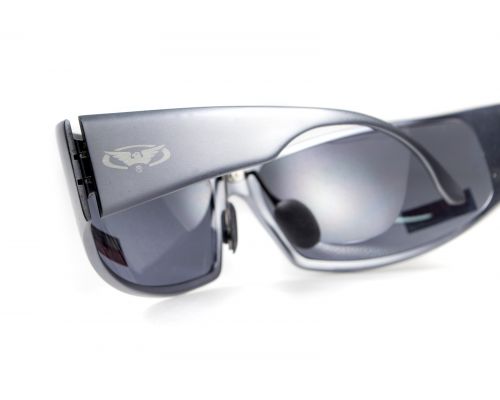 Окуляри захисні Global Vision BAD-ASS-1 GunMetal (gray) сірі в темній металевій оправі Окуляри захисні Global Vision BAD-ASS-1 GunMetal (gray) сірі в темній металевій оправі
