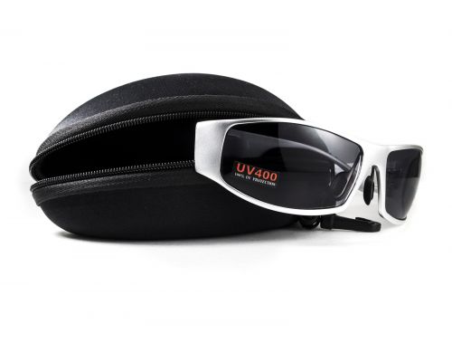 Окуляри захисні Global Vision BAD-ASS-1 Silver (gray) чорні в металевій оправі Окуляри захисні Global Vision BAD-ASS-1 Silver (gray) чорні в металевій оправі