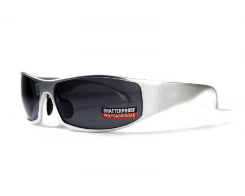 Окуляри захисні Global Vision BAD-ASS-1 Silver (gray) чорні в металевій оправі Окуляри захисні Global Vision BAD-ASS-1 Silver (gray) чорні в металевій оправі