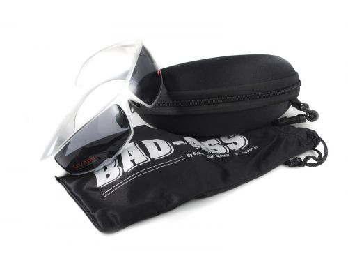 Окуляри захисні Global Vision BAD-ASS-1 Silver (gray) чорні в металевій оправі Окуляри захисні Global Vision BAD-ASS-1 Silver (gray) чорні в металевій оправі