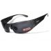 Окуляри захисні Global Vision BAD-ASS-2 GunMetal (gray) чорні в темній металевій оправі