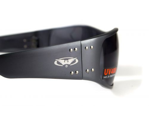 Окуляри захисні Global Vision BAD-ASS-2 GunMetal (gray) чорні в темній металевій оправі Окуляри захисні Global Vision BAD-ASS-2 GunMetal (gray) чорні в темній металевій оправі