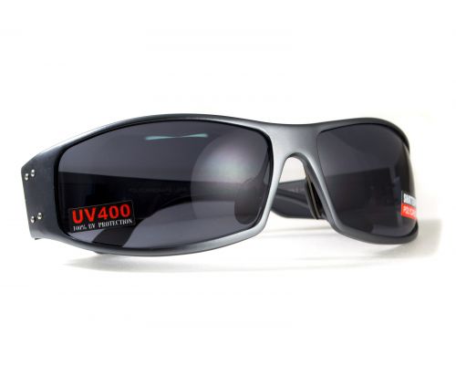 Окуляри захисні Global Vision BAD-ASS-2 GunMetal (gray) чорні в темній металевій оправі Окуляри захисні Global Vision BAD-ASS-2 GunMetal (gray) чорні в темній металевій оправі