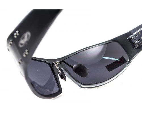Окуляри захисні Global Vision BAD-ASS-2 GunMetal (gray) чорні в темній металевій оправі Окуляри захисні Global Vision BAD-ASS-2 GunMetal (gray) чорні в темній металевій оправі