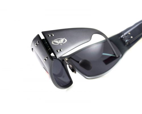 Окуляри захисні Global Vision BAD-ASS-2 GunMetal (gray) чорні в темній металевій оправі Окуляри захисні Global Vision BAD-ASS-2 GunMetal (gray) чорні в темній металевій оправі