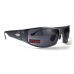 Окуляри захисні Global Vision BAD-ASS-2 GunMetal (gray) чорні в темній металевій оправі