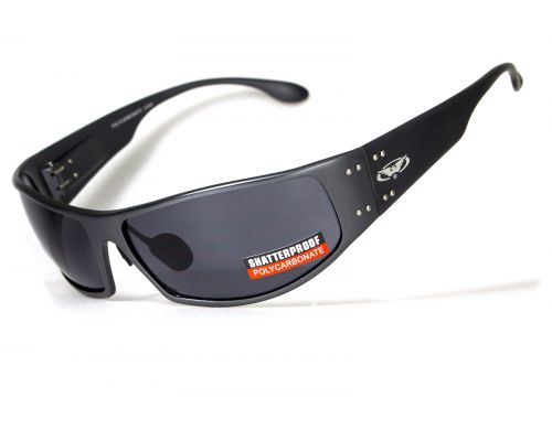 Окуляри захисні Global Vision BAD-ASS-2 GunMetal (gray) чорні в темній металевій оправі Окуляри захисні Global Vision BAD-ASS-2 GunMetal (gray) чорні в темній металевій оправі