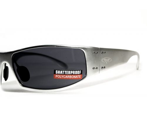 Окуляри захисні Global Vision BAD-ASS-2 Silver (gray) чорні в сріблястій металевій оправі Окуляри захисні Global Vision BAD-ASS-2 Silver (gray) чорні в сріблястій металевій оправі