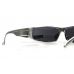 Окуляри захисні Global Vision BAD-ASS-2 Silver (gray) чорні в сріблястій металевій оправі