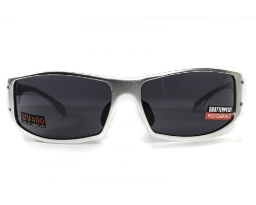 Окуляри захисні Global Vision BAD-ASS-2 Silver (gray) чорні в сріблястій металевій оправі Окуляри захисні Global Vision BAD-ASS-2 Silver (gray) чорні в сріблястій металевій оправі