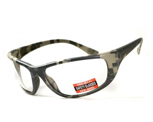 Очки защитные открытые Global Vision Hercules-6 Digital Camo (clear) прозрачные Очки защитные открытые Global Vision Hercules-6 Digital Camo (clear) прозрачные