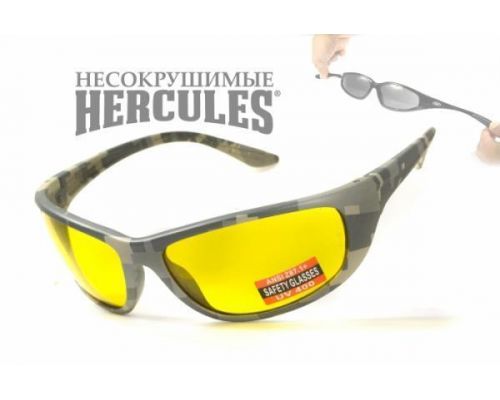 Очки защитные открытые Global Vision Hercules-6 Digital Camo (yellow) желтые Очки защитные открытые Global Vision Hercules-6 Digital Camo (yellow) желтые