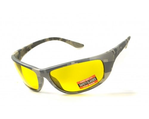 Очки защитные открытые Global Vision Hercules-6 Digital Camo (yellow) желтые Очки защитные открытые Global Vision Hercules-6 Digital Camo (yellow) желтые