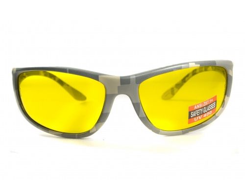 Очки защитные открытые Global Vision Hercules-6 Digital Camo (yellow) желтые Очки защитные открытые Global Vision Hercules-6 Digital Camo (yellow) желтые