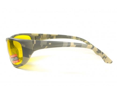 Очки защитные открытые Global Vision Hercules-6 Digital Camo (yellow) желтые Очки защитные открытые Global Vision Hercules-6 Digital Camo (yellow) желтые