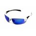 Очки защитные открытые Global Vision Hercules-7 White (G-Tech™ blue) синие зеркальные
