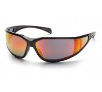 Очки защитные открытые Pyramex Exeter (sky red mirror) Anti-Fog, красные зеркальные