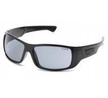 Очки защитные открытые Pyramex Furix (grey) Anti-Fog, чёрные