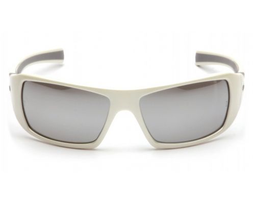 Очки защитные открытые Pyramex Goliath White (silver mirror) зеркальные серые Очки защитные открытые Pyramex Goliath White (silver mirror) зеркальные серые