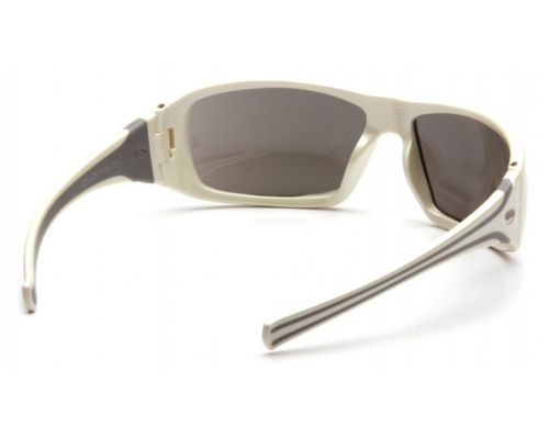 Очки защитные открытые Pyramex Goliath White (silver mirror) зеркальные серые Очки защитные открытые Pyramex Goliath White (silver mirror) зеркальные серые