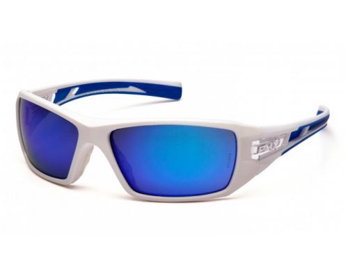 Очки защитные открытые Pyramex Velar White (ice blue mirror) синие зеркальные Очки защитные открытые Pyramex Velar White (ice blue mirror) синие зеркальные