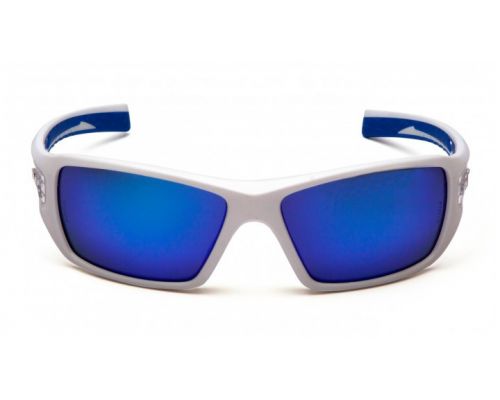 Очки защитные открытые Pyramex Velar White (ice blue mirror) синие зеркальные Очки защитные открытые Pyramex Velar White (ice blue mirror) синие зеркальные