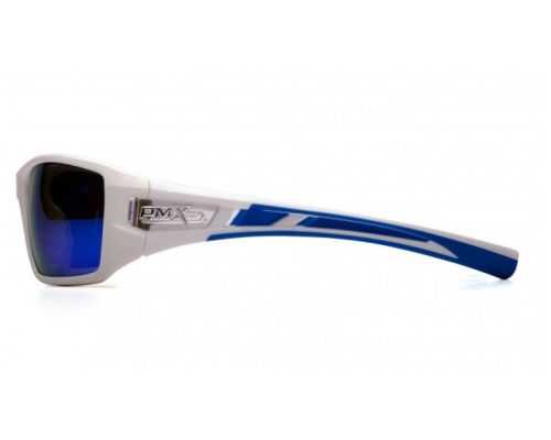 Очки защитные открытые Pyramex Velar White (ice blue mirror) синие зеркальные Очки защитные открытые Pyramex Velar White (ice blue mirror) синие зеркальные