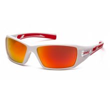 Очки защитные открытые Pyramex Velar White (sky red mirror) красные зеркальные