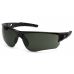 Окуляри захисні Venture Gear Atwater (forest gray) Anti-Fog, чорно-зелені в сріблястій оправі