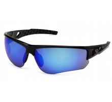 Окуляри захисні Venture Gear Atwater (ice blue mirror) Anti-Fog, дзеркальні сині в сріблястій оправі