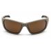 Окуляри захисні Venture Gear Tactical Howitzer Tan (bronze) Anti-Fog, коричневі в пісочній оправі
