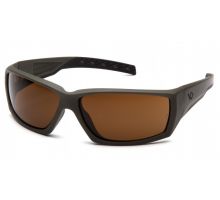 Окуляри захисні Venture Gear Tactical OverWatch Green (bronze) Anti-Fog, коричневі в камуфльованій оправі