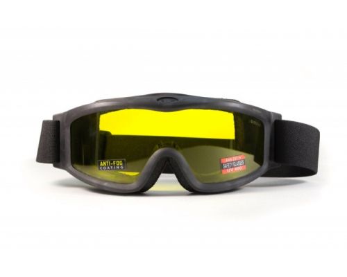 Окуляри захисні з ущільнювачем Global Vision Ballistech-3 (yellow) Anti-Fog, жовті Окуляри захисні з ущільнювачем Global Vision Ballistech-3 (yellow) Anti-Fog, жовті