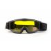 Окуляри захисні з ущільнювачем Global Vision Ballistech-3 (yellow) Anti-Fog, жовті