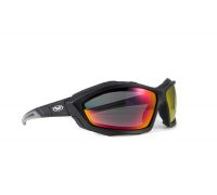 Очки защитные с уплотнителем Global Vision Eyecon (G-Tech™ red) красные зеркальные