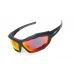 Окуляри захисні з ущільнювачем Global Vision Eyecon (G-Tech™ red), дзеркальні червоні