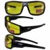 Очки защитные с уплотнителем Global Vision Italiano-Plus (yellow) желтые