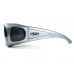 Окуляри захисні з ущільнювачем Global Vision Outfitter Metallic (gray) Anti-Fog, чорні в сірій оправі