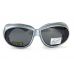Окуляри захисні з ущільнювачем Global Vision Outfitter Metallic (gray) Anti-Fog, чорні в сірій оправі