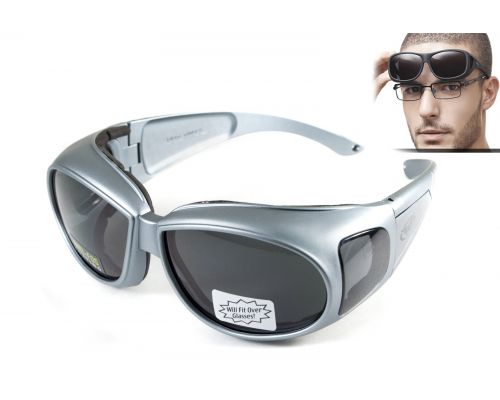 Окуляри захисні з ущільнювачем Global Vision Outfitter Metallic (gray) Anti-Fog, чорні в сірій оправі Окуляри захисні з ущільнювачем Global Vision Outfitter Metallic (gray) Anti-Fog, чорні в сірій оправі