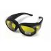 Очки защитные с уплотнителем Global Vision Outfitter (yellow) Anti-Fog, желтые