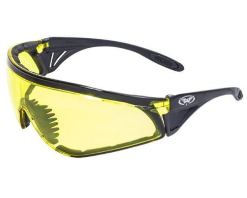 Очки защитные с уплотнителем Global Vision Python (RattleSnake) (yellow) желтые