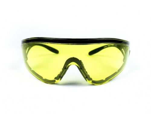 Очки защитные с уплотнителем Global Vision Python (RattleSnake) (yellow) желтые