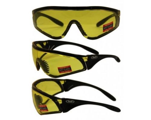 Очки защитные с уплотнителем Global Vision Python (RattleSnake) (yellow) желтые