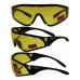 Очки защитные с уплотнителем Global Vision Python (RattleSnake) (yellow) желтые