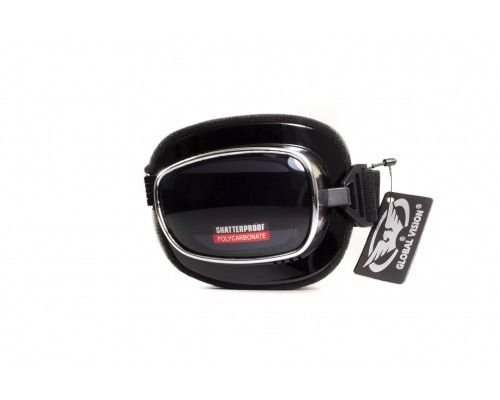 Очки защитные с уплотнителем Global Vision Retro Joe (gray) серые