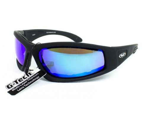 Очки защитные с уплотнителем Global Vision Triumphant (G-Tech™ blue) синие зеркальные